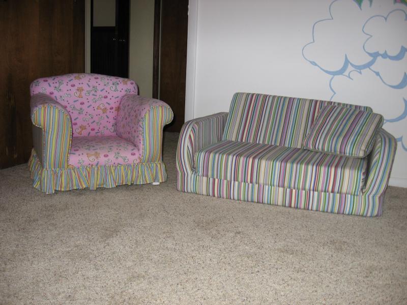 reupholstered couches